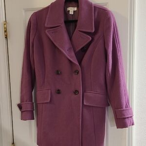 Coldwater Creek Purple Pea Coat
